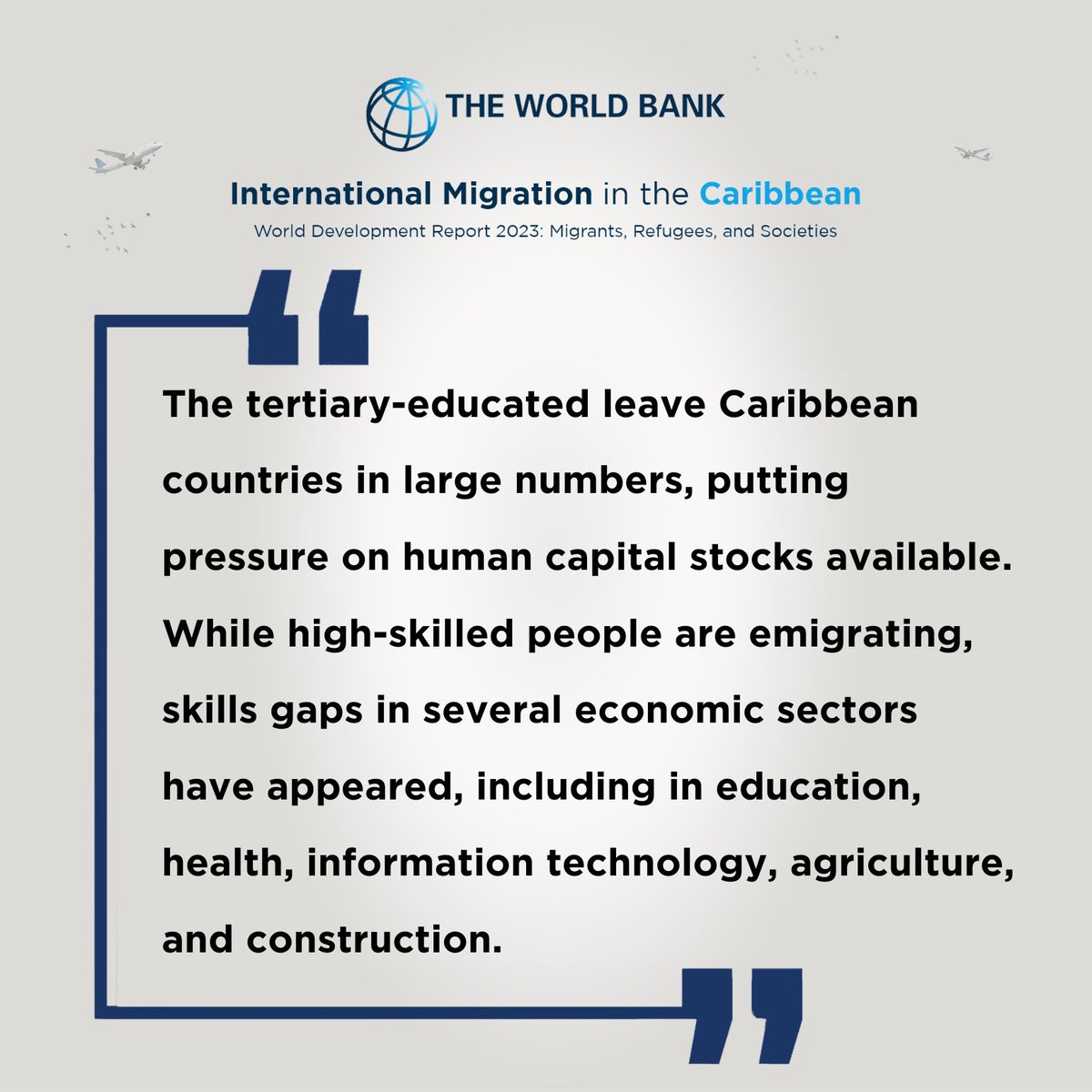 When college-educated Caribbean nationals leave their countries to move abroad, it puts the countries where they are leaving from under immense pressure: 

Read how:  wrld.bg/aey450PFbbY
