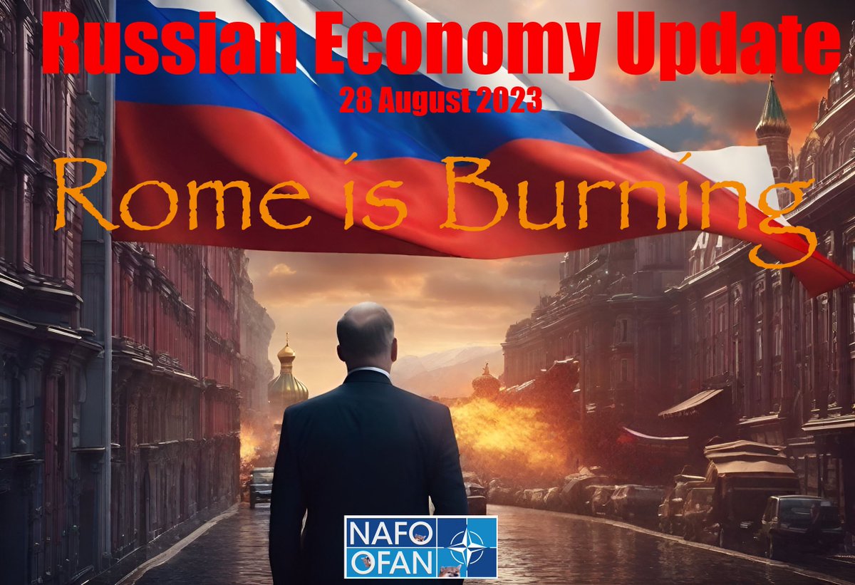 1/2 Russian Economy update, 28 August 2023. #Russia stopped publishing verifiable and independently audited key #economic performance data in December 2022, when Putin outlawed the publication of financial #data and designated the information as protected secret data. Russia…