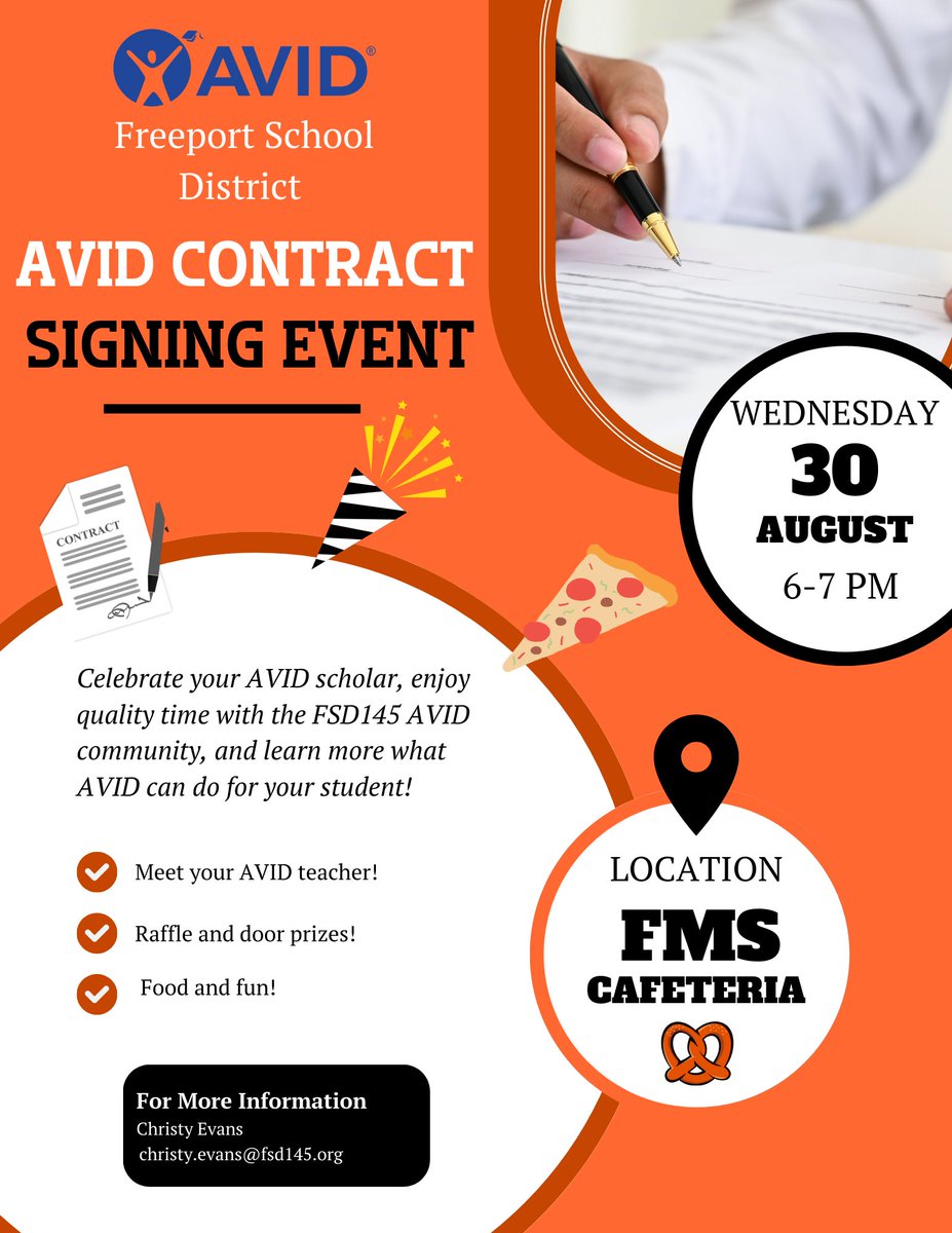 Looking forward to meeting with 🥨AVID Families for this special event!@FSD145