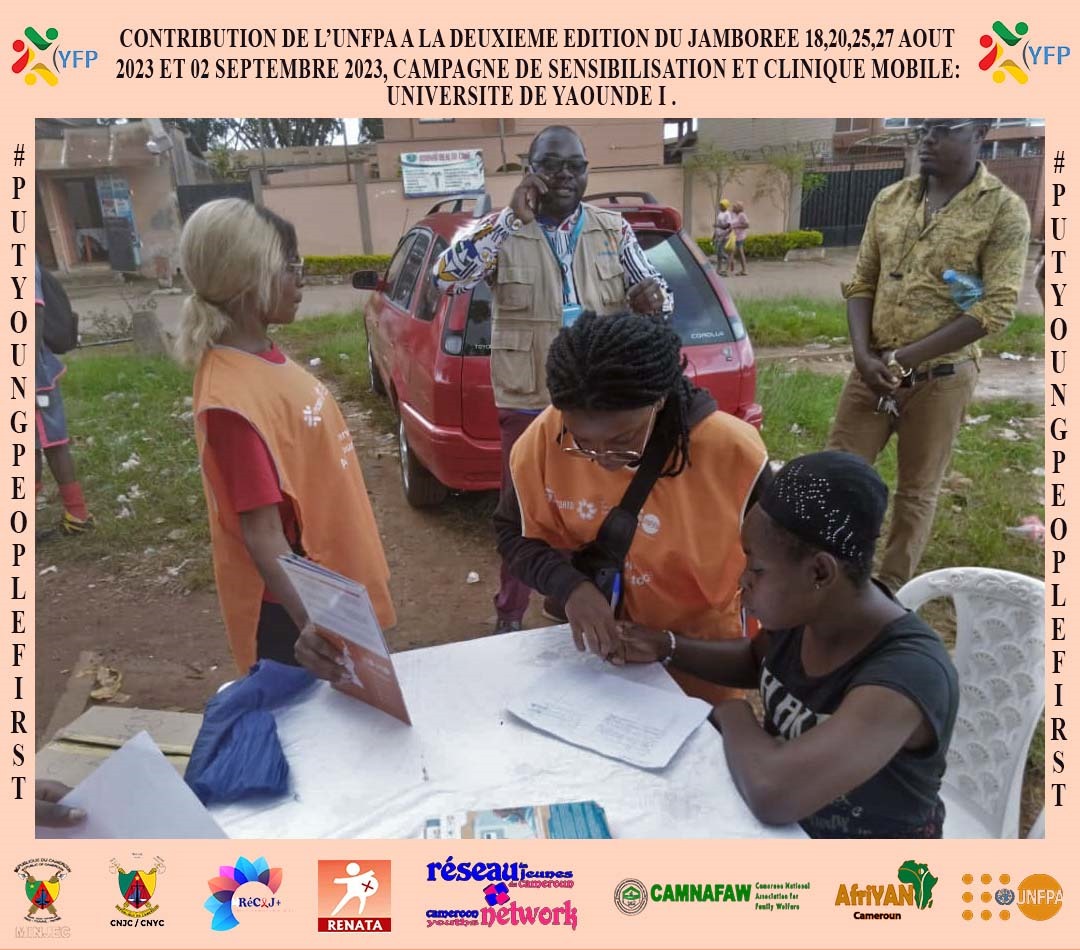 Y3zeros's tweet photo. Campagne de sensibilisation sur la #SSR et dépistage volontaire du #VIH/SIDA chez 100👫lors du tournoi #Kantal organisé par le Maire de Ydé 6. Les volontaires de @Y3zeros étaient présents au stade de #Mendong lors du 1/4de finale opposant #JVC( anciens🦁indomptables)vs #ZIFA.Vo. https://t.co/J6GuxPmJzN