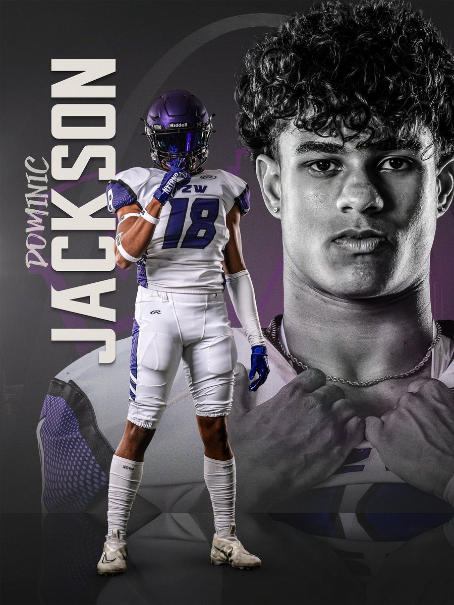DomJackson806's tweet photo. Blessed to hit 18 and to be playing the sport I love.💜 #AGTG https://t.co/lLzA9mXOsY