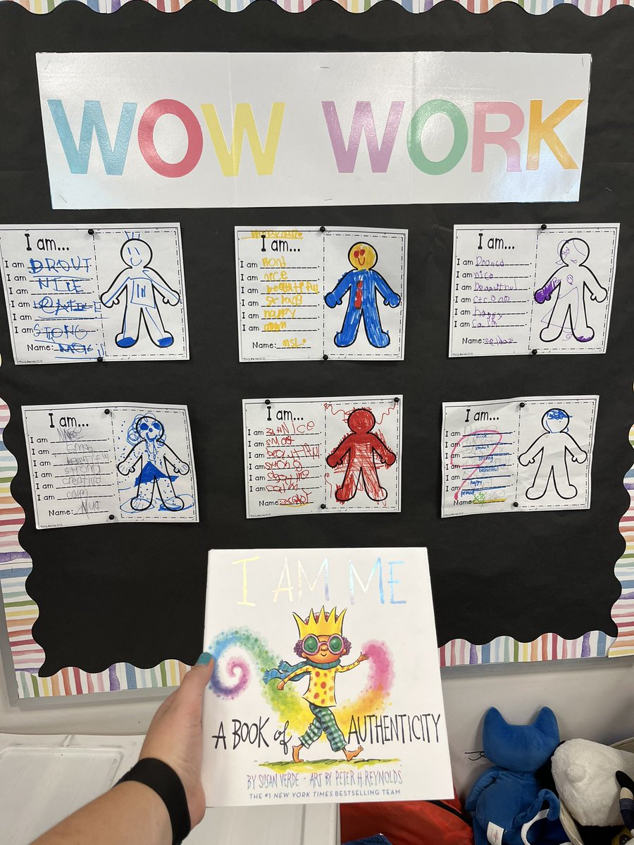 Last week, we read this book about what makes us all unique! Then, we made our own activity and chose words to describe ourselves. Some of my favorite words include proud, calm, and a reader! <a href="/CloughPikeElem/">Clough Pike</a>