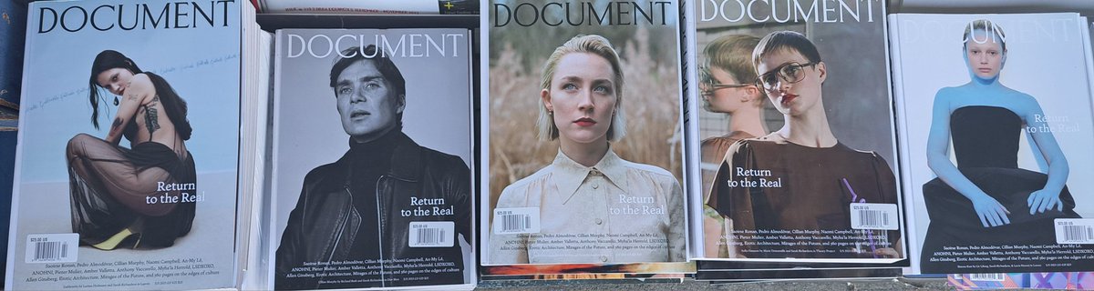 LC_NEWSSTAND's tweet photo. Featured today:
#Document #Documentmagazine 
Spring/summer 2023
#returntothereal #SaoirseRonan #PedroAlmodovar #CillianMurphy #NaomiCampbell #AnMyLe #ANOHNI #PieterMulier #AmberValletta #AnthonyVaccarello #MyhalaHerrold #lsdxoxo #AllenGinsberg #EroticArchitecture
@LC_NEWSSTAND https://t.co/IxRpEfPBvM
