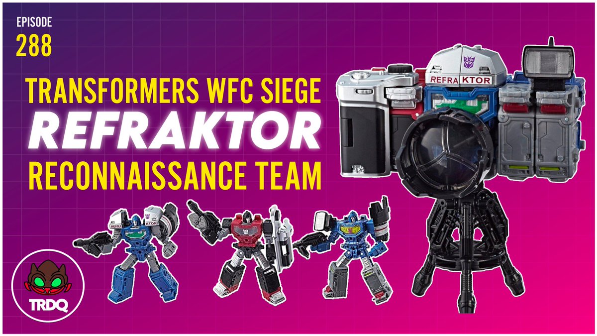 You can enjoy my latest video on the Siege Refraktor Reconnaissance Team 3-Pack RIGHT NOW: youtu.be/t9wtDaP7qVY You're pretty lucky, y'know that? #TRDQ #TransformersReview