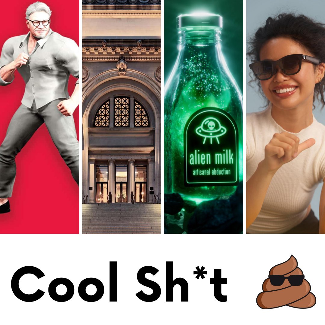 TeganKnight's tweet photo. Cool Sh*t - XREAL, OpenAI, The Met x Roblox, KFC x Street Fighter, Got Milk? and more... https://t.co/axQgYnYaAd #CoolShit #BrandMarketing #Communications #Web3 #Technology #Entertainment #Culture #ViewsAreMyOwn https://t.co/6SP7j5ACuU