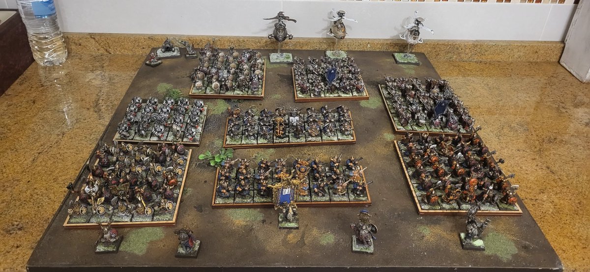 Project rebase continues!
60 Dwarf Warriors 
48 Thunderers
20 Irondrakes
30 Longbeards
30 Ironbreakers
25 Hammerers
1 gyrobomber
2 gyroscopes
A few characters