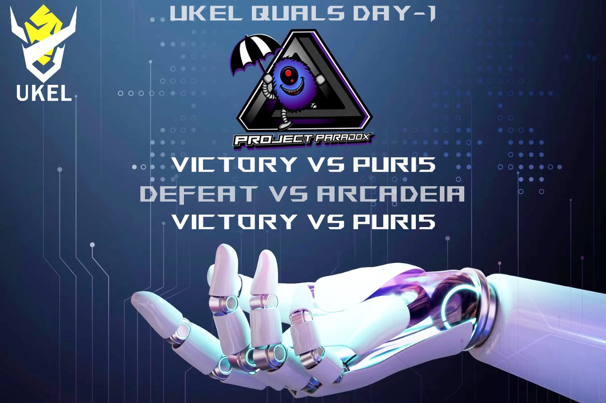 Day 1 results of <a href="/TheUKEL/">4 Nations | The UK & Ireland's National League</a> quals for division 1.

GGs @Puri5 &amp; <a href="/ArcadeiaGG/">Arcadeia</a> 

#FearTheParadox 🤖