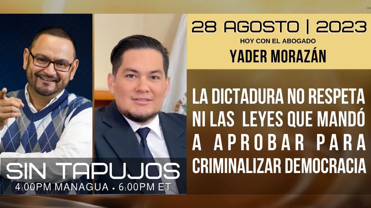 CafeconVozNi's tweet photo. Esta tarde en el saborcito de estar informados, nos acompañará el ex funcionario del Poder Judicial, @YaderMorazan. https://t.co/GW0BrfPqnW