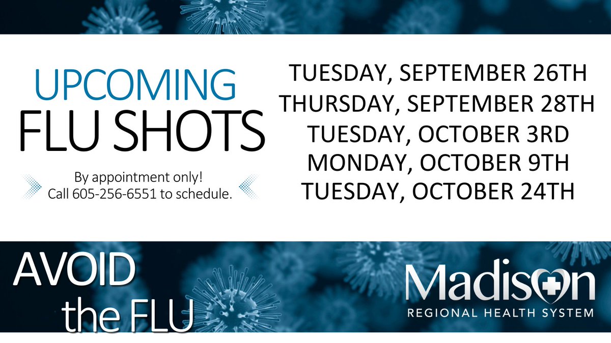 Madison_Health's tweet image. Please make informed healthcare decisions for you and your loved ones! For information and resources, please see the links below.
Key facts about the flu: cdc.gov/flu/about/keyf…
Key facts about the flu vaccine: cdc.gov/flu/prevent/ke…
Flu prevention: cdc.gov/flu/prevent/pr…