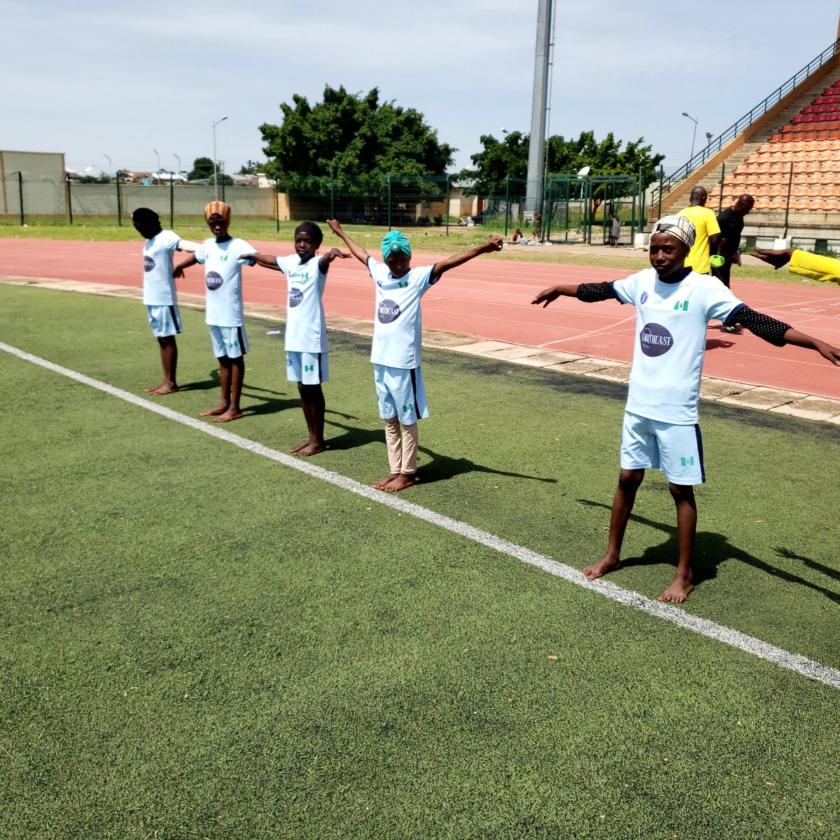 SportsGombe's tweet photo. Gombe State Athletics team as well as the Cricket Team intensifies training ahead of the National Youth Games in Asaba, Delta State. https://t.co/jkLEp6cwDj