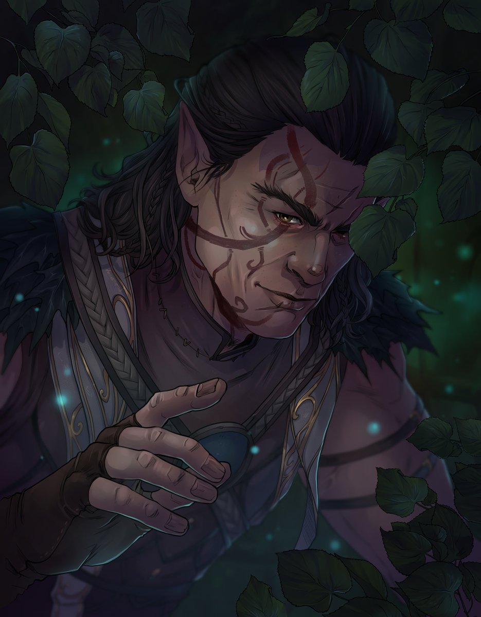 Midnight hunt
#BaldursGate3 is my happy place! 
It's a difficult time and it gives me joy and power to draw 💚