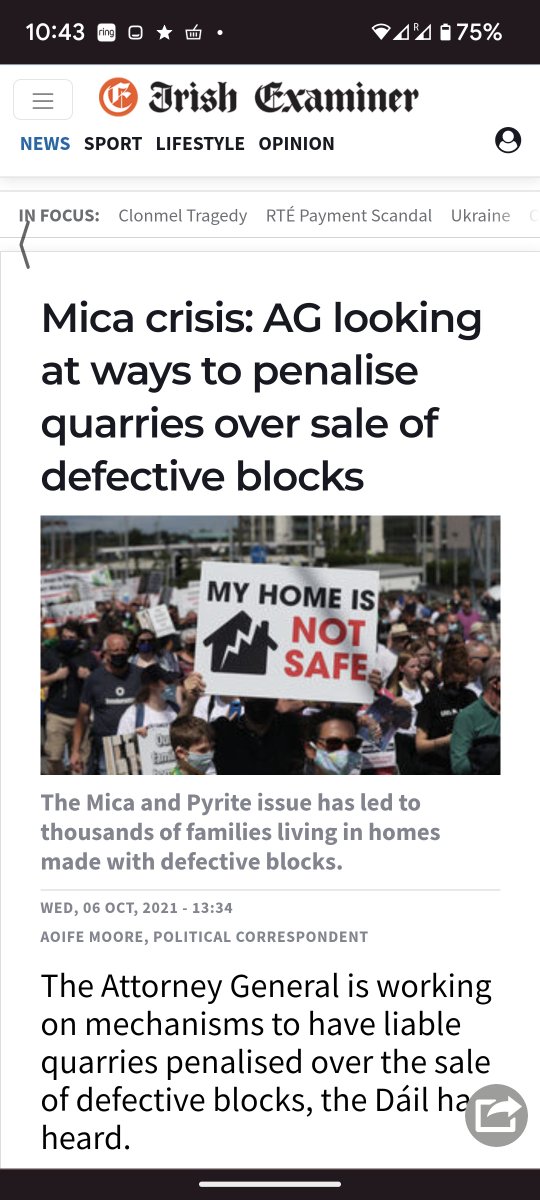 Professor Paul Dunlop (@profpauldunlop) on Twitter photo With the Irish concrete levy to kick in making it more expensive to build homes in the midst of an aweful housing crisis, I can't help but wonder how the Attorney General & <a href="/DarraghOBrienTD/">Darragh O'Brien</a> are getting on with the penalties for the ones who caused the detective concrete scandal? With the Irish concrete levy to kick in making it more expensive to build homes in the midst of an aweful housing crisis, I can't help but wonder how the Attorney General & <a href="/DarraghOBrienTD/">Darragh O'Brien</a> are getting on with the penalties for the ones who caused the detective concrete scandal?