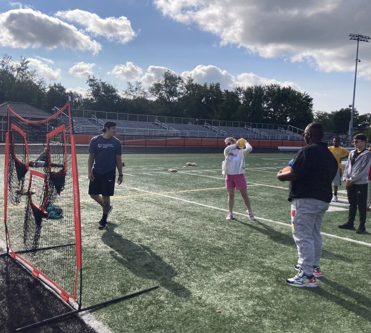NOCSPupilserv's tweet image. Thank you Unified Sports for organizing a fun morning of sports activities to recruit students for our fall football, soccer and cheerleading teams! We have some great competitors!! 🦅