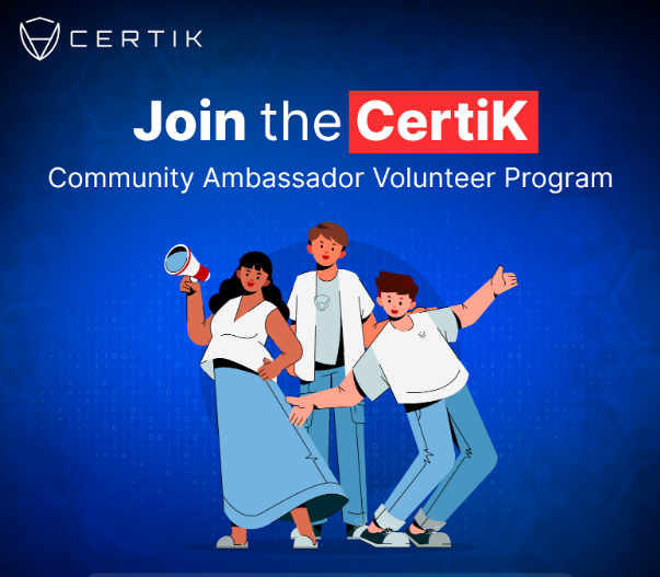 CertiK's tweet photo. 🚀 Exciting news! We're thrilled to launch the CertiK #Ambassador Program

🌐 Join us in shaping the future of blockchain security.

You'll be at the forefront of innovation, advocating for a safer digital world.

Apply now ⬇️⬇️

https://t.co/cU4x3Z8Rqy https://t.co/tfUSriWvsl