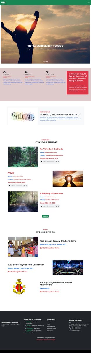 AllSparkTech1's tweet photo. Finally we completed the UEC Website Project. thanks to @colorlib for the design template although some changes were made. please rate my design by tapping the link thanks https://t.co/BEUzx3opUx #colorlib #coding #techrity #webdesign https://t.co/eupG12E4x7