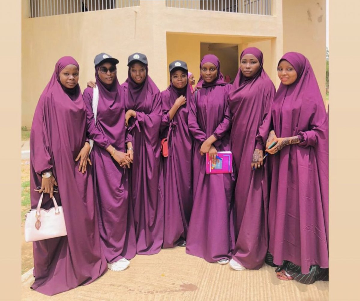 AM_Saleeeem's tweet photo. “Hijab is our pride” Retweet if you feel proud.💜

Some female Graduates of UMYUK, class of 2023, dressed all covered with Hijab instead of wearing tight shirts &amp; trousers on their graduation.😍🥰 https://t.co/jnvbQ5cU8m