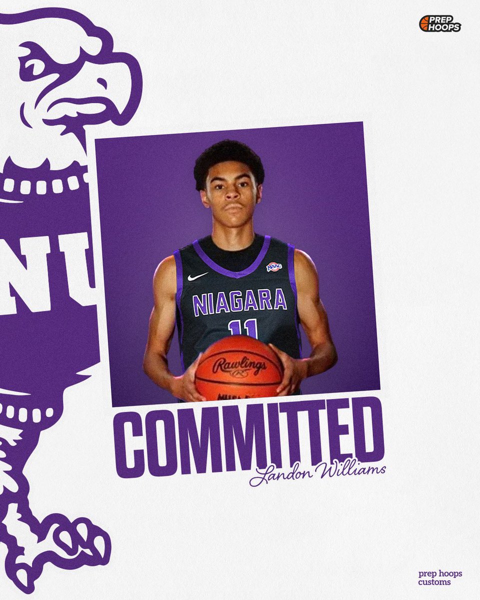 2024 PG Landon Williams (<a href="/ljwilliams10_/">Landon Williams</a>) out of Michigan has 𝗖𝗢𝗠𝗠𝗜𝗧𝗧𝗘𝗗 to Niagara.

Custom Graphics: prephoops.com/custom-graphics