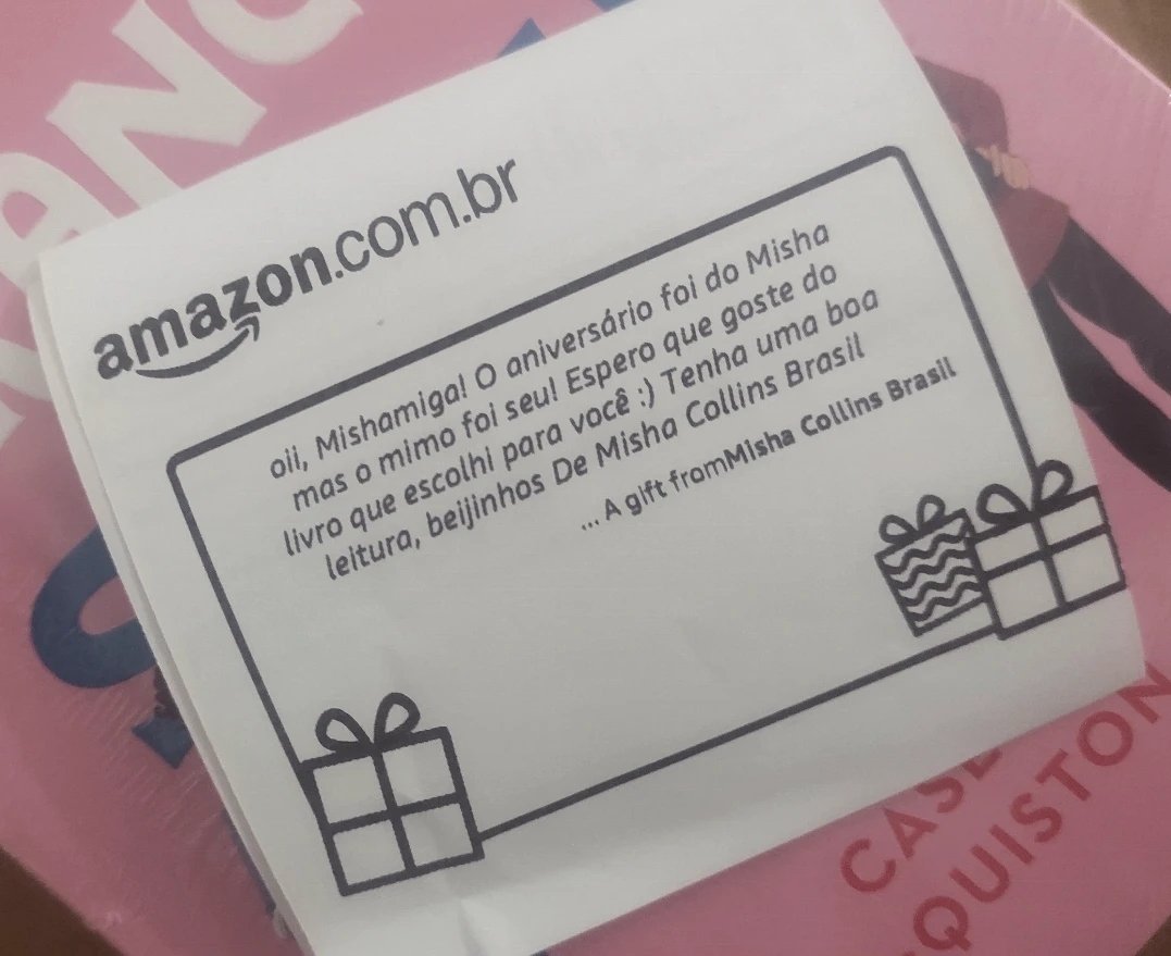 dudanascimentoz's tweet photo. E chegou esse mimo tão querido! 😍

Pela primeira vez ganhei um sorteio e claro que tinha que envolver o Misha. Só ele para me dar tanta sorte 🥰

Deixei a escolha nas mãos da @mishacbr e não poderia ser mais do que perfeito!

Muito obrigada por tudo! Vocês são incríveis! 💙💚 https://t.co/W58sNa0YR8