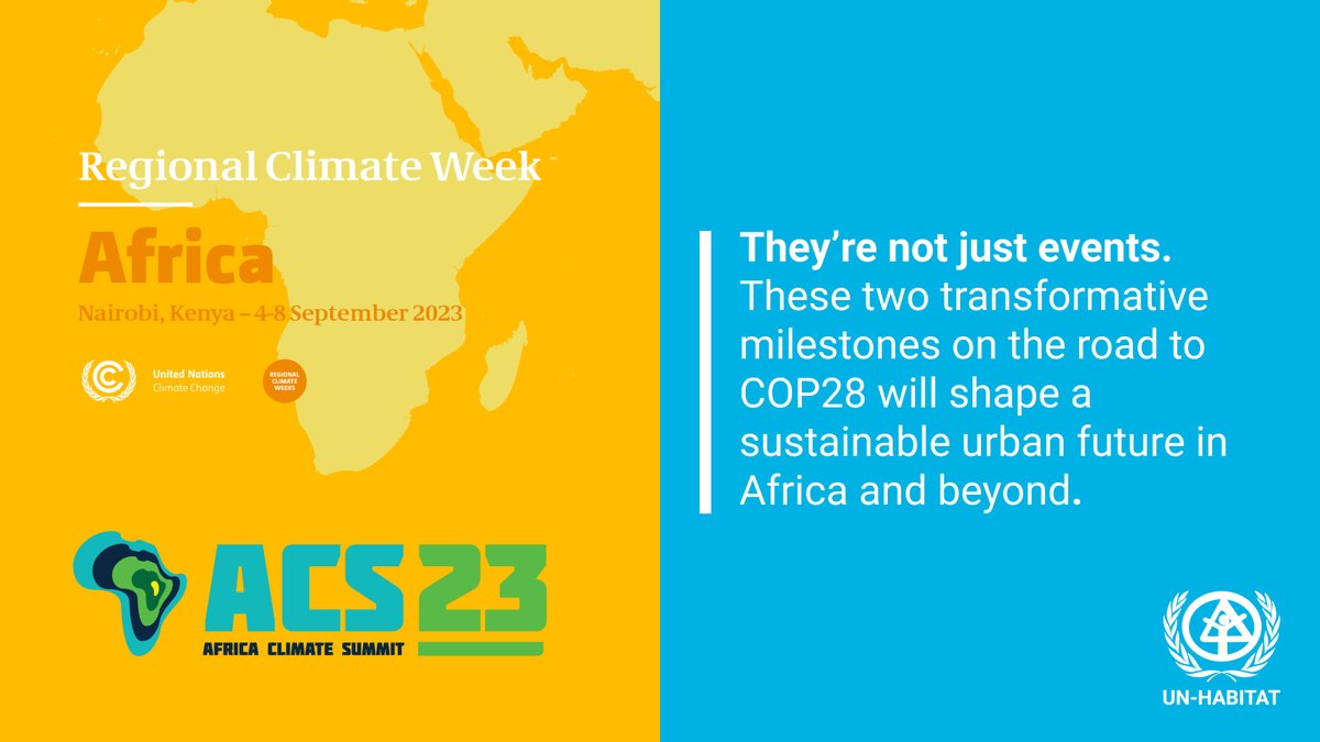 Thrilled to announce our participation in Africa Climate Week 2023 & Africa Climate Summit 2023 in Nairobi! These events will forge regional collaborations contributing to the first-ever Global Stocktake, steering us towards decisive #ClimateAction.
