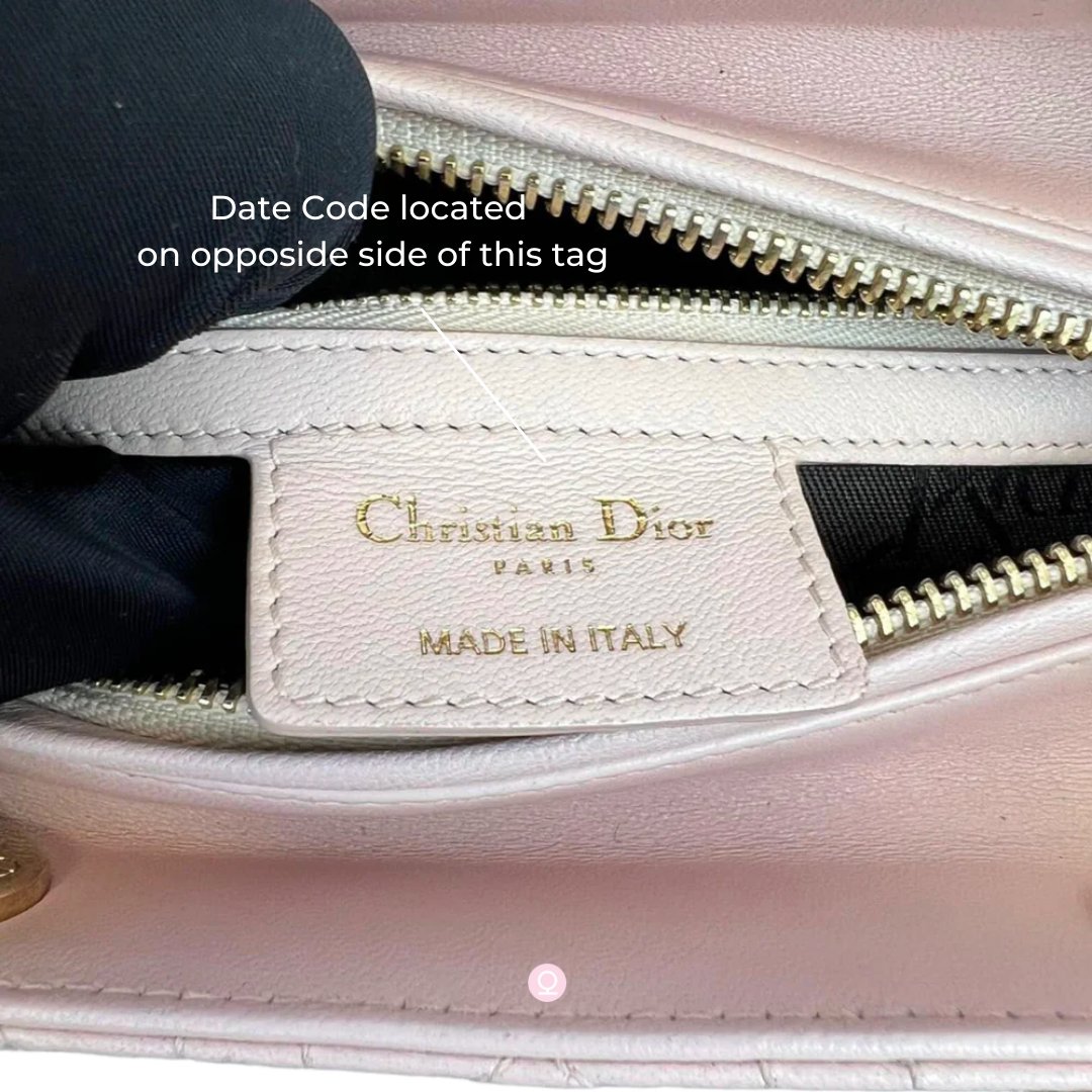 BagReligion's tweet photo. Unlock the secrets of Dior date codes! 🔍 Did you know that Dior uses a unique system to indicate manufacturing dates? Here are 3 quick facts: 

1️⃣ Each code represents the year and season of production
  
2️⃣ The code is usually found on a tag inside the bag
 
3️⃣ Decoding the https://t.co/v5pHZzgDkG