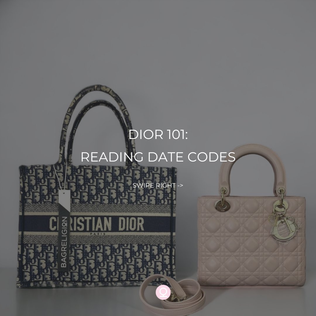 BagReligion's tweet photo. Unlock the secrets of Dior date codes! 🔍 Did you know that Dior uses a unique system to indicate manufacturing dates? Here are 3 quick facts: 

1️⃣ Each code represents the year and season of production
  
2️⃣ The code is usually found on a tag inside the bag
 
3️⃣ Decoding the https://t.co/v5pHZzgDkG
