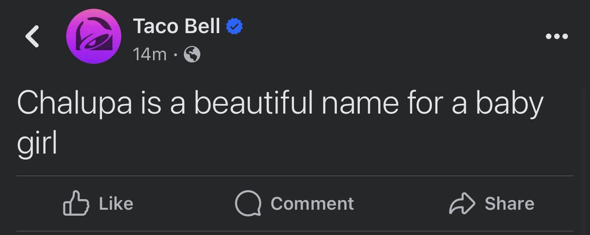 hjsmartt's tweet photo. Okay, but @tacobell - this is what we nicknamed baby girl before we knew she was baby girl &amp; was just a little embryo growing inside me. https://t.co/pmKUNHGEXc