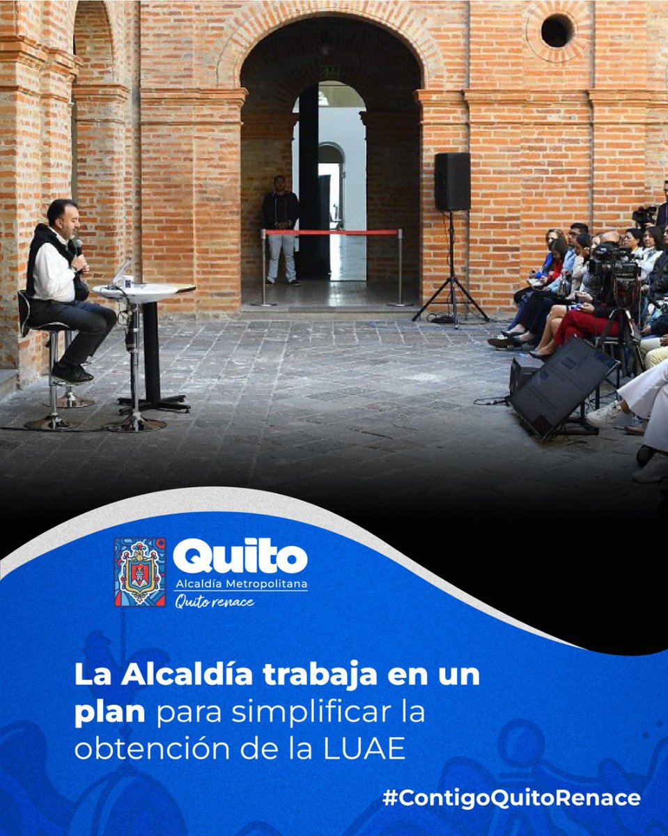 QuitoInforma's tweet photo. 🗞️ #ServiciosMunicipales | El alcalde @pabelml señaló que se entregarán los permisos expost, es decir, primero se autoriza el funcionamiento de los negocios, y luego se valida estrictamente el cumplimiento de las normas.

🔗+ aquí:
https://t.co/VKT66meuvB

#QuitoRenace https://t.co/ark0xLqTUN