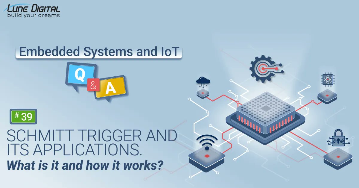 LuneDigital's tweet image. #Schmitttrigger is a useful tool in the world of #electronics, and it&apos;s essential to understand how it works.⁣ Find a detaild information here buff.ly/3Hh6NS9 

Lune Digital - Build your dreams
⁣
#embeddedsystemexplained #QandA #techQandA #signalprocessing⁣