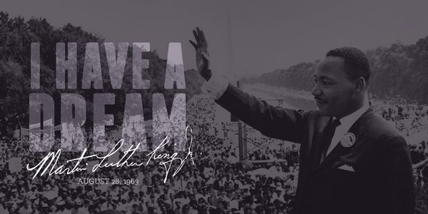 FrankLaRose's tweet photo. Today marks 60 years since Martin Luther King Jr. gave his historic "I Have A Dream" speech.

Growing up, my mom would have us watch the speech to learn from Dr King’s profound words the lesson of treating all with dignity and respect. It's a family tradition I’m carrying on with our daughters.