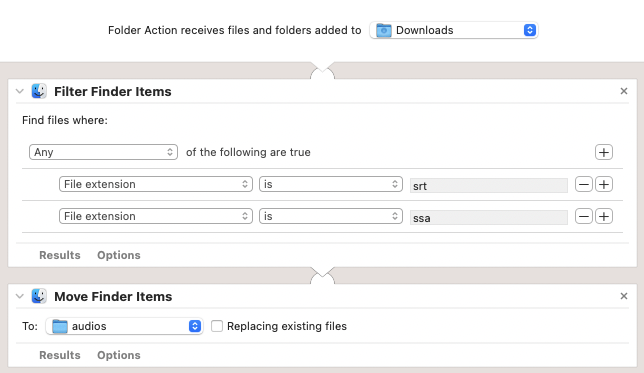 curiosity_notes's tweet image. 2 quick folder actions I set up on Mac for an experimental Video-to-Subtitle workflow:
1. Automatically convert video and audio files dropped in a certain folder to 16-bit WAV for whisper.cpp
2. Automatically move all downloaded subtitle files to a certain folder
#Automator