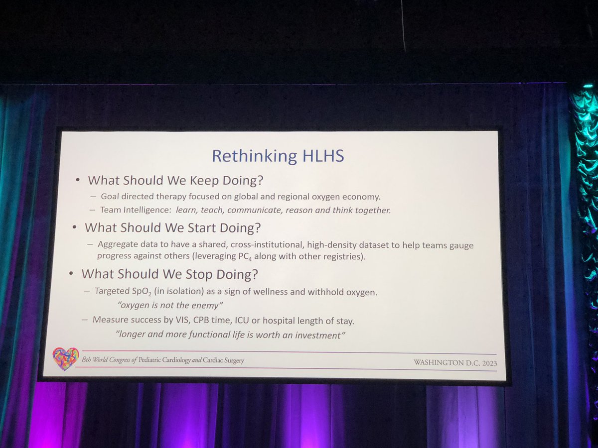 PuriKriti's tweet image. What a treat and privilege to be at @8thWCPCCS2023 and listen to these pearls inspiring us to ‘rethink HLHS’. Thank you to all the speakers! #PedsCICU #PedsICU