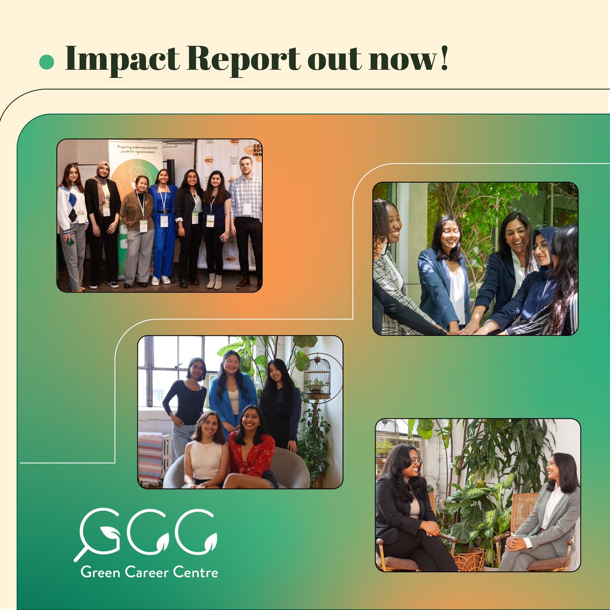 greencareerca's tweet photo. Our Impact Report is out now! 

In 2022, we rebranded to the Green Career Centre which would not have been possible without the invaluable contributions of our partners, funders, and supporters. 

🔗Check out our Impact Report here:

https://t.co/WVeWlF3Axa https://t.co/3IUnY6aNsh