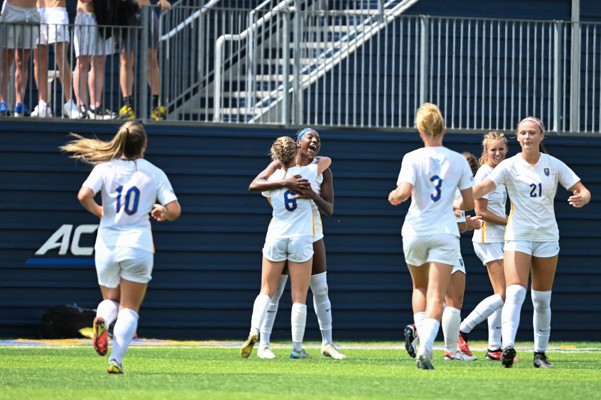 Pitt_WSOC's tweet photo. If you can’t find the ball, it’s because @samiah80 put it in the back of the net 😤

#H2P https://t.co/XtVlrmspxb