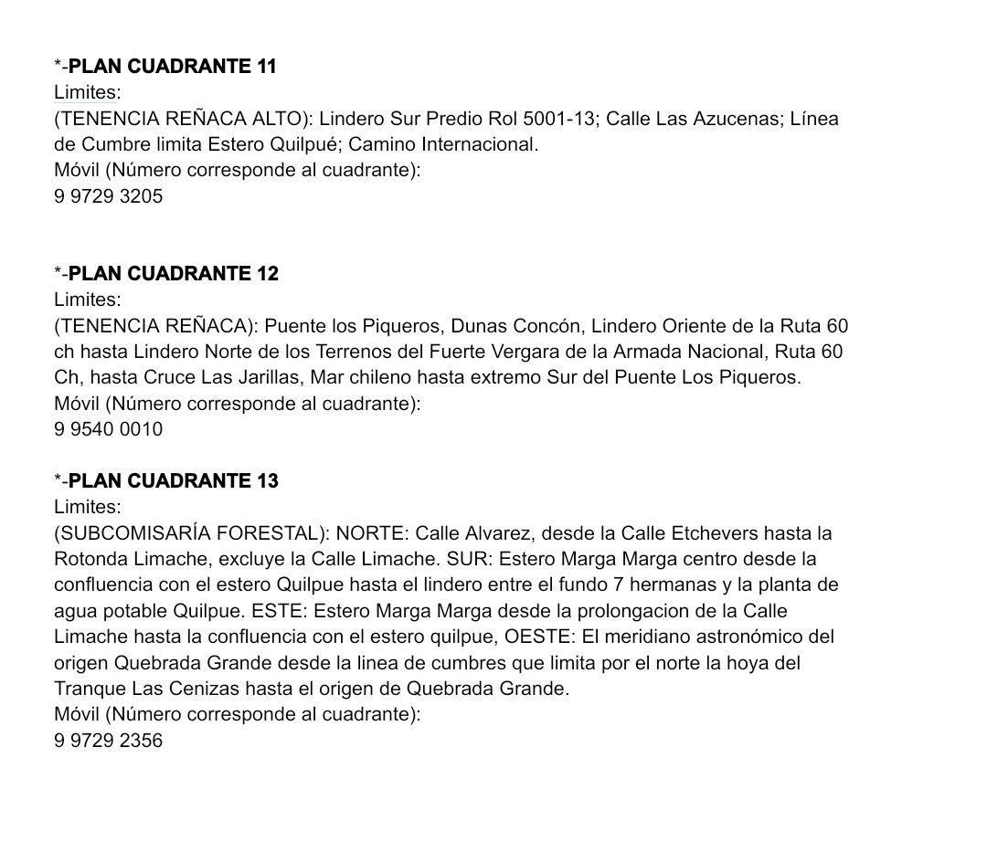 pagove's tweet photo. @vinadenuncia @EricaBravoB @CarabValparaiso @ReneLues @LauraGiannici Plan Cuadrante #VIÑA https://t.co/7JaFvre31I
