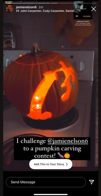 That one time I carved a dick in a pumpkin and Jamie Nelson reposted it 😎 living for spooky season! https://t<a href="/tag/throne"class="tags"><span>#throne</span></a><a href="/tag/wishlist"class="tags"><span>#wishlist</span></a>