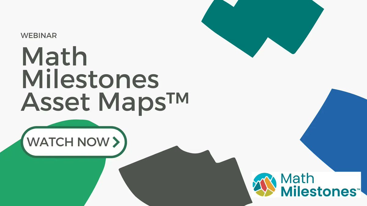 Watch this free webinar to learn how Math Milestones Asset Maps™ can be used to interpret and leverage assets in students' thinking toward understanding grade-level mathematics. bit.ly/44i54o0 #mathmilestones #mathEd