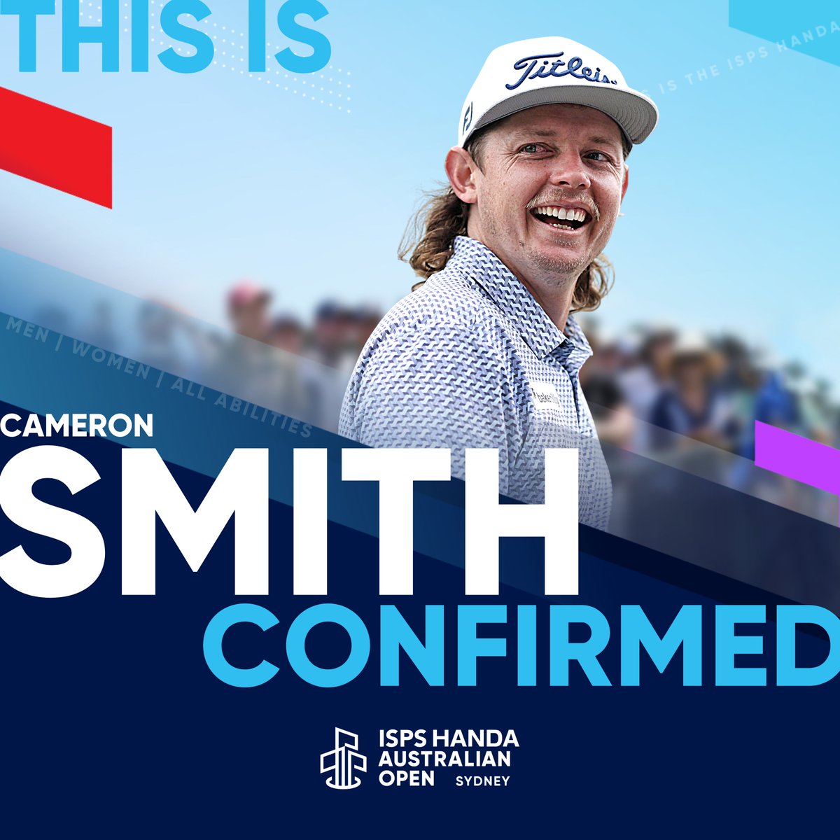 Get ready, Australia! 🇦🇺⛳️ 

Cameron Smith is coming home for the <a href="/ISPSHanda/">ISPS Handa</a> Australian Open at The Australian Golf Club and <a href="/TheLakesGC/">The Lakes Golf Club</a> Nov 30-Dec 3.

🎟: bit.ly/aus-open-ticke…