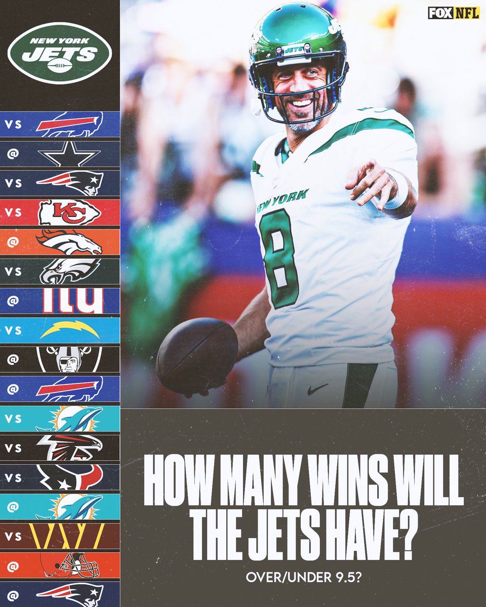 NFLonFOX's tweet image. The #Jets will have _______ wins this season ⬇️