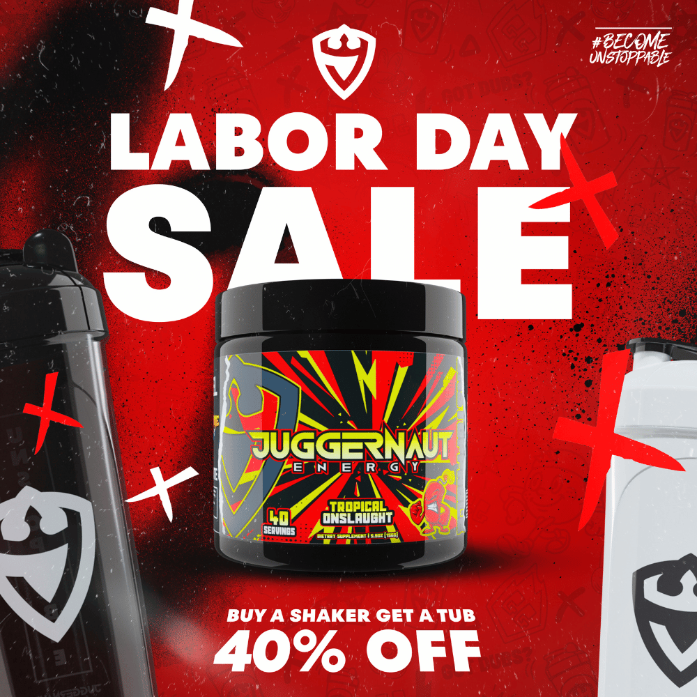 Juggernaut's tweet image. 🚨 Labor Day Sale! 

👉 Buy any shaker and get a tub 40% off! Code auto-applies in the cart. Now thru Sept 5th! 

SHOP: buff.ly/3nZbipI
