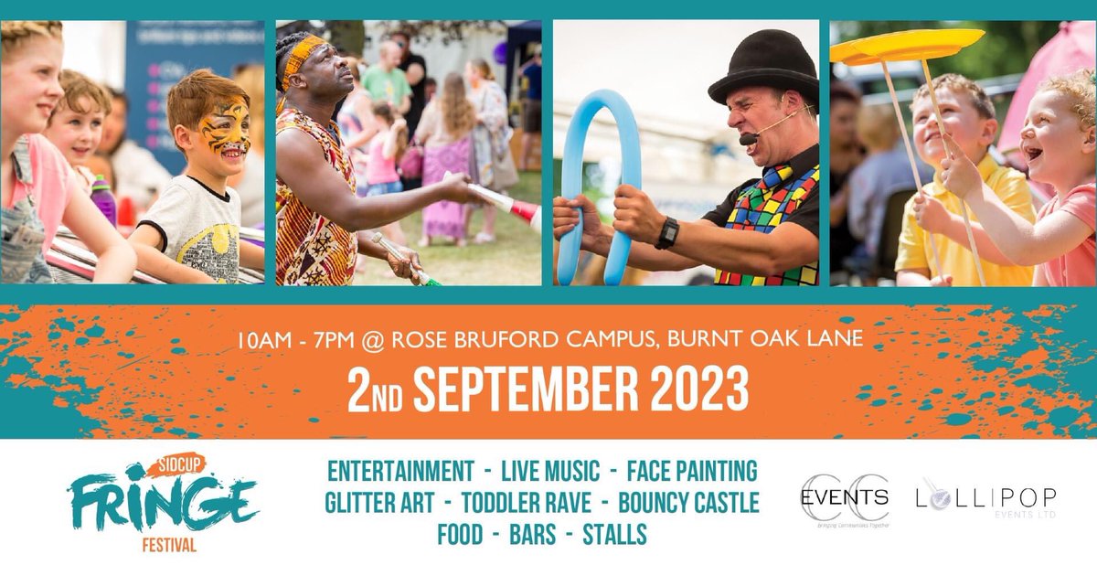 THIS WEEKEND FREE EVENT in SIDCUP 

Join us for stalls, entertainment, food, drink and more

📍 Rose Bruford Grounds/The Glades

#sidcup #free #event #thumbsupsidcup #sidcuppartners #workingtogether