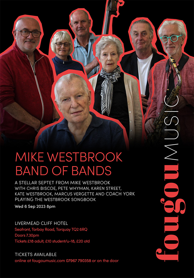 MikeJDWestbrook's tweet photo. Mike Westbrook's Band of Bands Live in Torquay
https://t.co/d23MX7Fwk4 https://t.co/L9TLapiauI