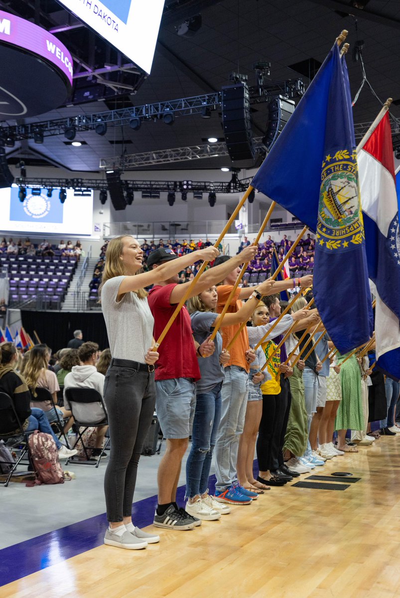 ACUedu's tweet photo. The 118th academic year has officially begun with the tradition of Opening Assembly and Parade of Flags!

#ACU #GoWildcats https://t.co/zMALdsLzmF