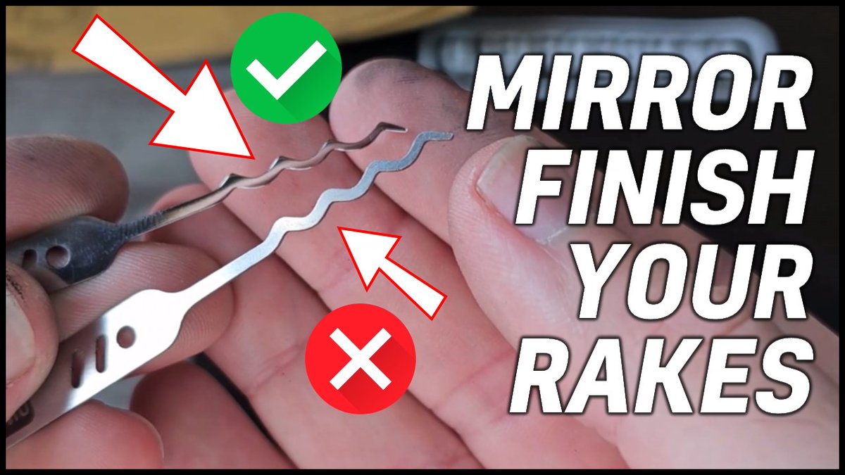 ukbumpkeys's tweet image. LOCK PICKERS - Get a MIRROR SHINE on your lock picks: youtu.be/udFTzQjygZU @lockpicking #lockpicks