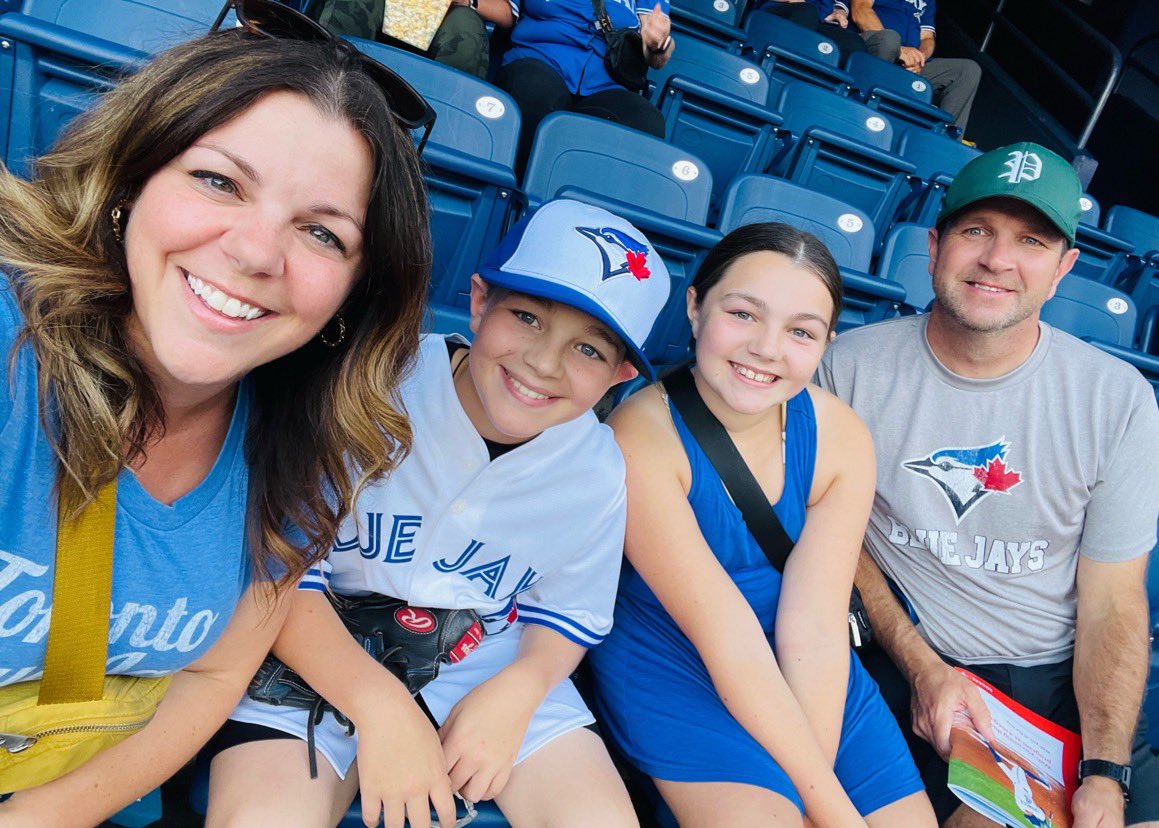 First <a href="/BlueJays/">Toronto Blue Jays</a> game for 3 out of 4 of us! #nextlevel #letsgoJays