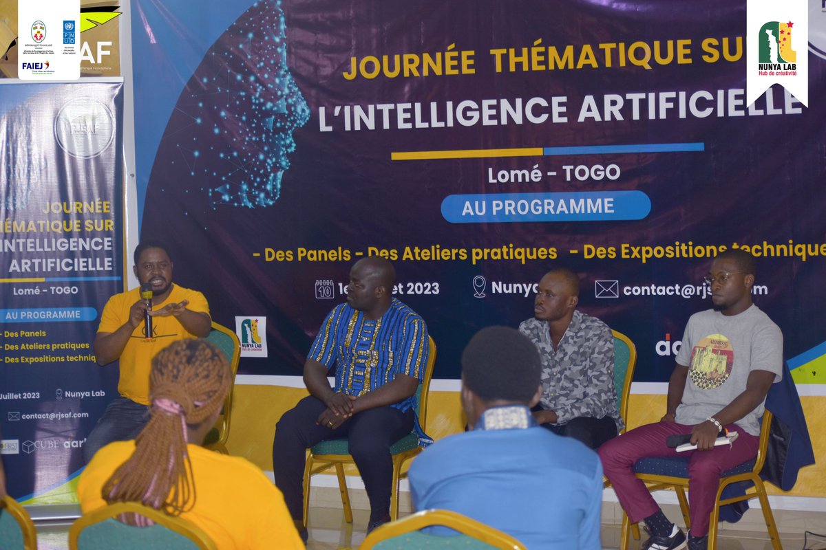 moussanassakou_'s tweet photo. 🎙️ En tant que paneliste à la journée #IA du Réseau des journalistes scientifiques d'Afrique francophone, j'ai exploré les avancées et enjeux passionnants de l'IA pour notre société. #RJSAF pour cette opportunité enrichissante. 🌍🔬 #Paneliste @NunyaLab https://t.co/SwoPr47L4M