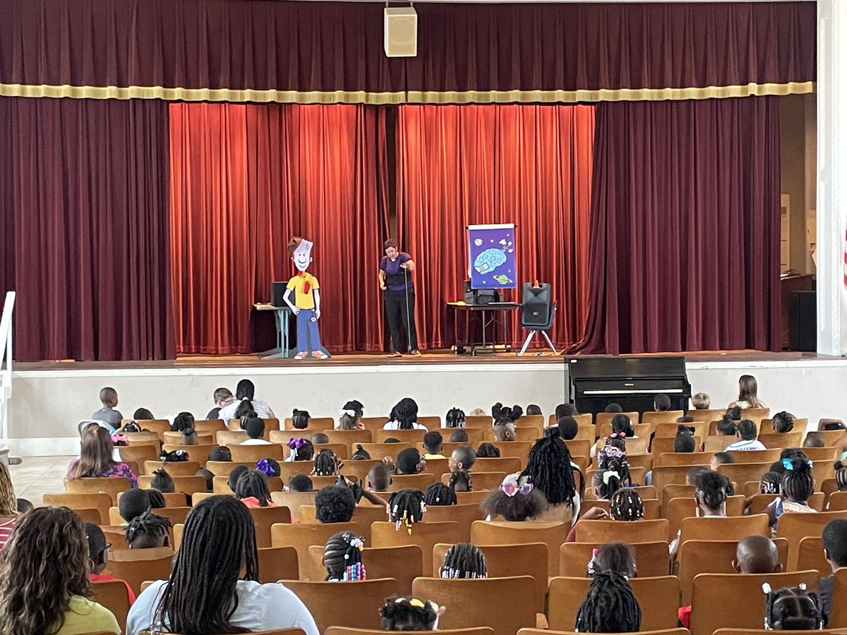 FairElementary's tweet image. Thanks so much to Ms. Haley and The Ned Show for teaching Fair students about growth mindset today! #NeverGiveUp #encourageothers #doyourbest #theNEDshow