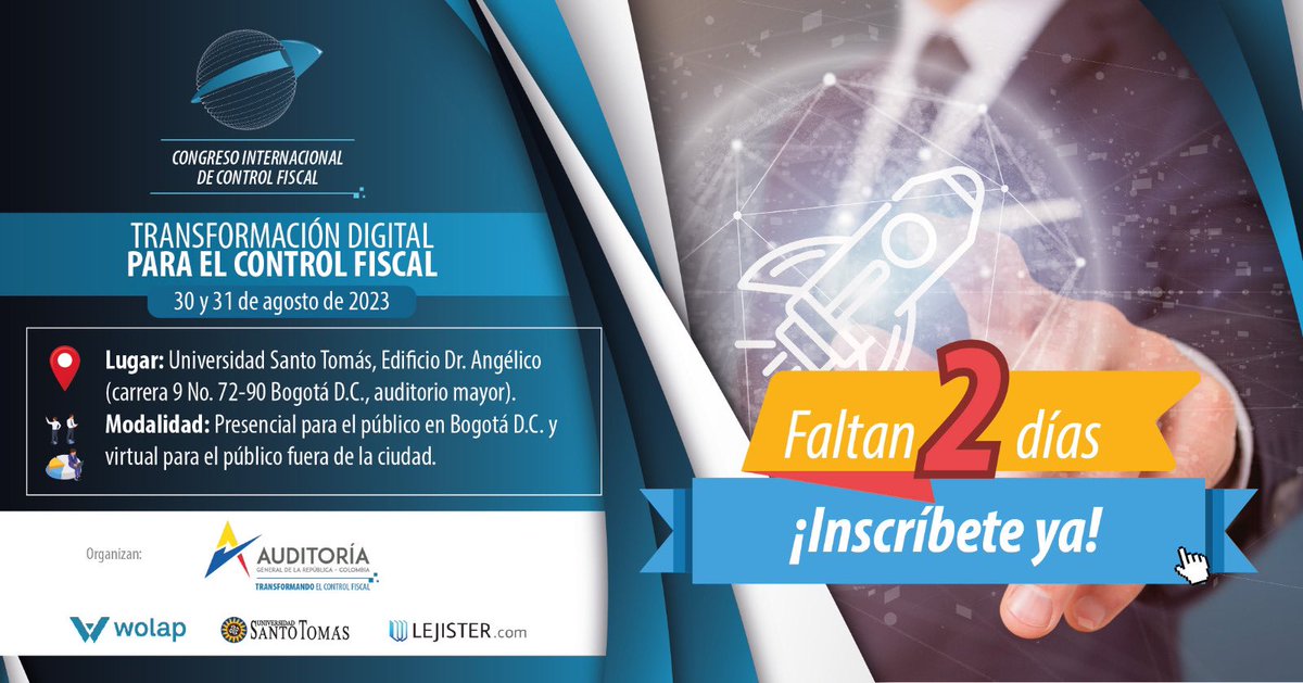 AuditoriaGen's tweet photo. En el #CongresoInternacional de #ControlFiscal
🇦🇹 🇪🇸 🇮🇹 🇨🇴 🇦🇷 🇧🇷 🇨🇱 🇵🇾 🇨🇺 🇬🇹 🇭🇳 🇵🇷 🇩🇴 
Hablan de: TRANSFORMACIÓN DIGITAL PARA EL CONTROL FISCAL
Informes e inscripciones: https://t.co/LmxWyyNg00
#TransformandoElControlFiscal @santotocolombia https://t.co/bz7opSfZzz