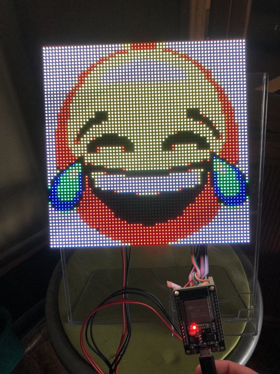 MasTerPlusTer's tweet image. #pixelArt #rgbMatrix #esp32