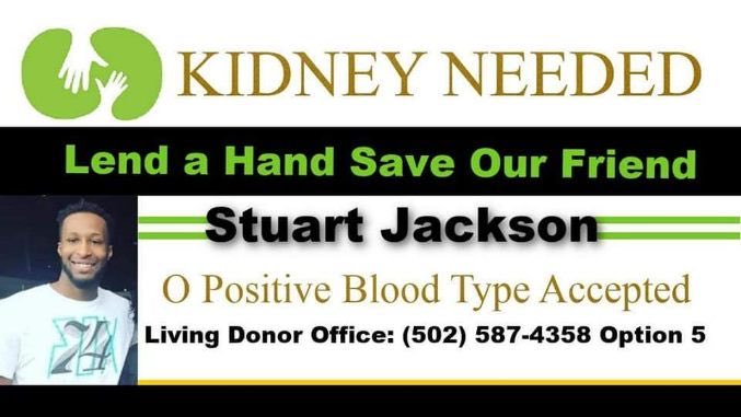 We need some help !  One of my former players at VU - Stuart Jackson- needs a kidney donor !  He is on dialysis because of a hereditary kidney disease !  Stu is a great person and needs someone to step up !  Pass the info on / If anyone can help please do !