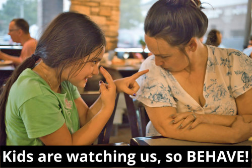 gunnycc's tweet image. Who are kids picking up their habits from...